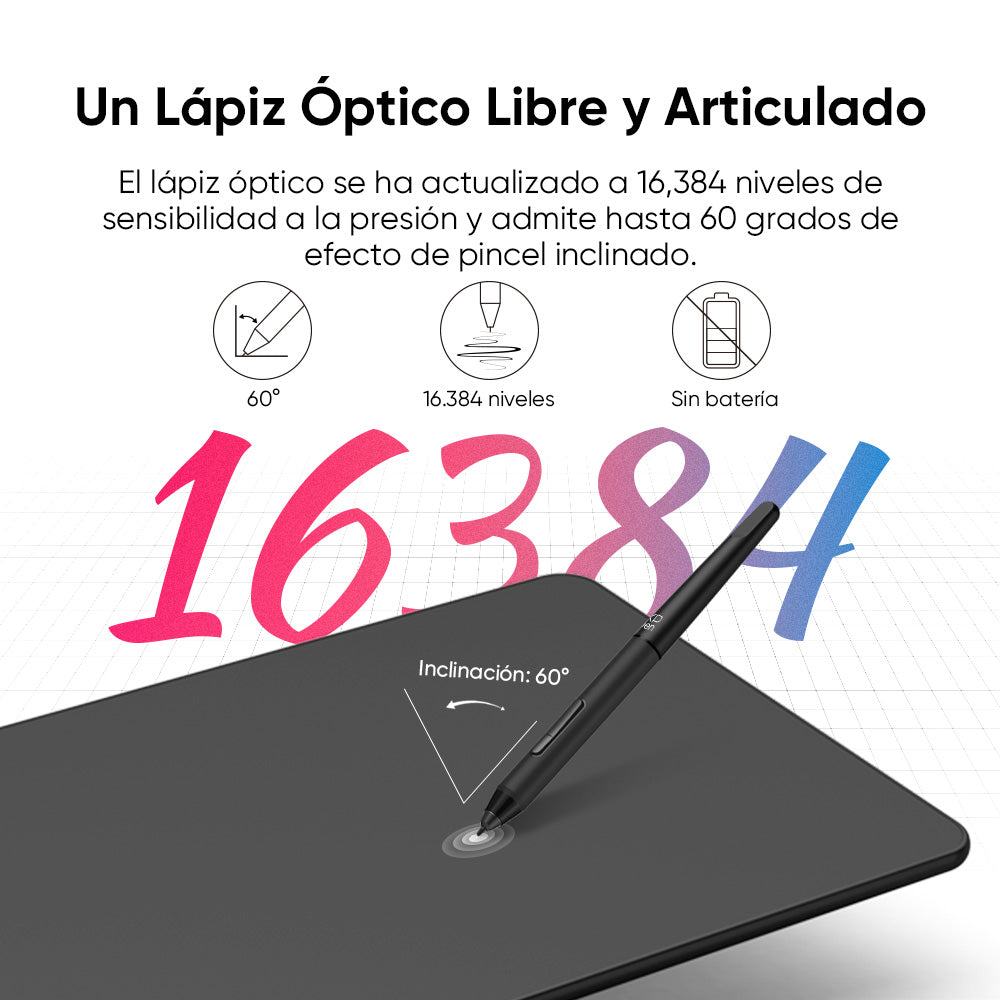 Tableta gráfica de dibujo XP-PEN DECO 01 V3 Negro Verde Rosado