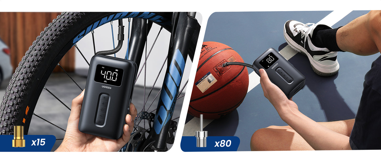 Inflador portátil UGREEN de neumáticos
