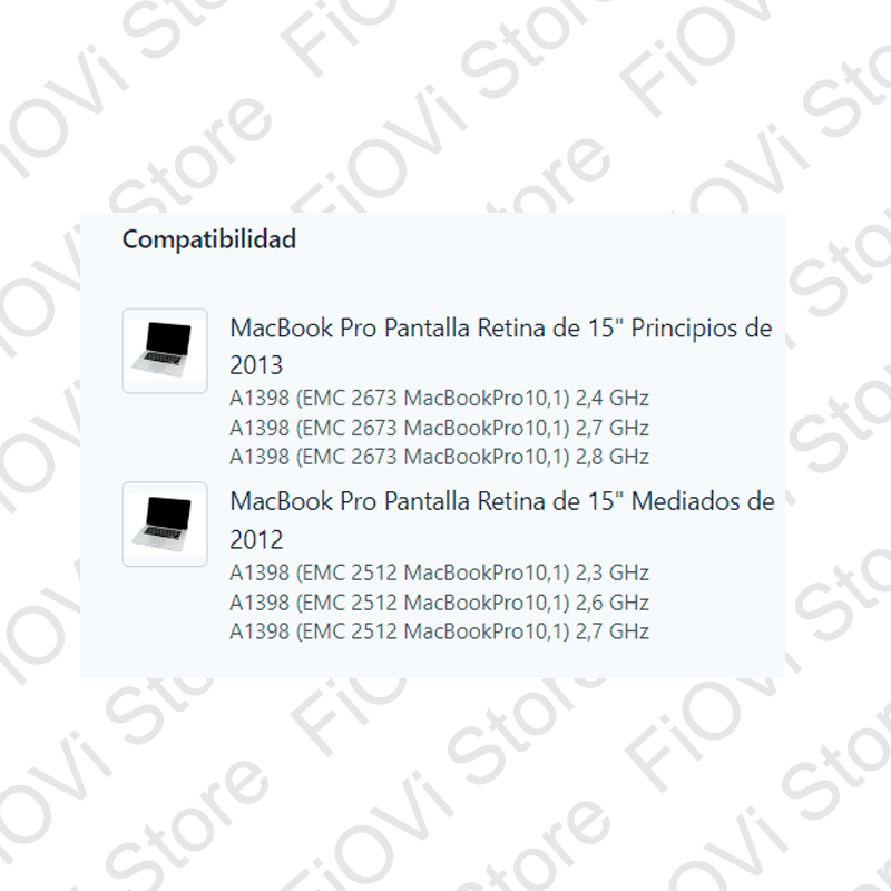 Batería Para Macbook Pro 15 Retina A1398 2012 2013 Oem Modelo A1417.