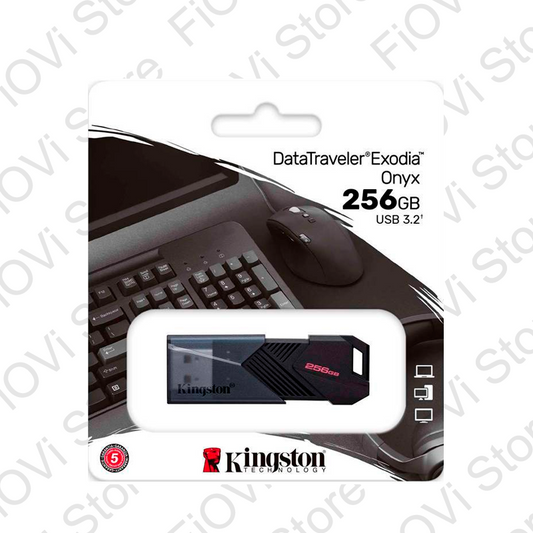 Memoria USB Flash Kingston De 256 Gb 3.2 Exodia Onix Negra