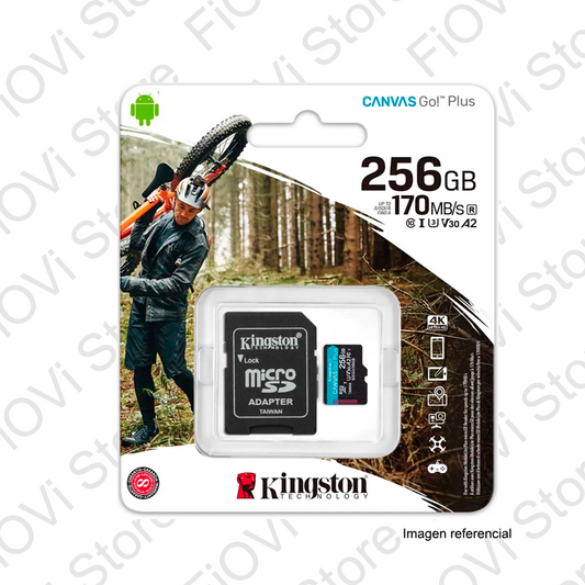 Memoria Micro SD 256gb Kingston Canvas Go! Plus