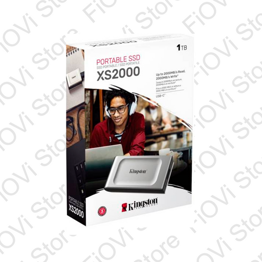Disco Solido Externo SSD Kingston 1TB, USB 3.2 Tipo-C XS2000